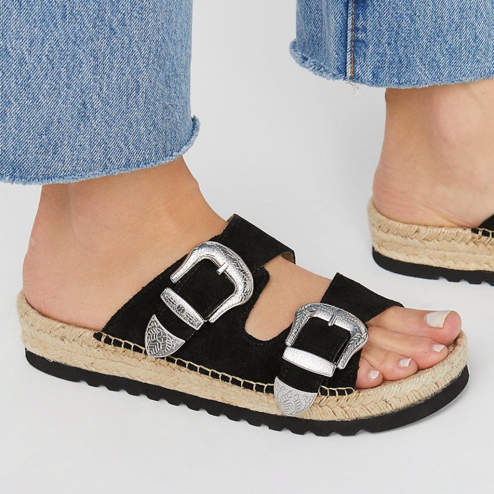 NWT Free People Madrid Birkenstock style sandal 39